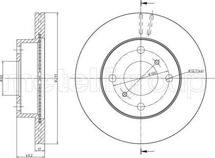 Cifam 800-587 - Brake Disc autospares.lv