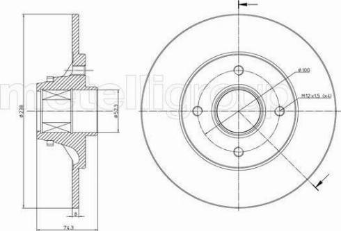 Cifam 800-537 - Brake Disc autospares.lv