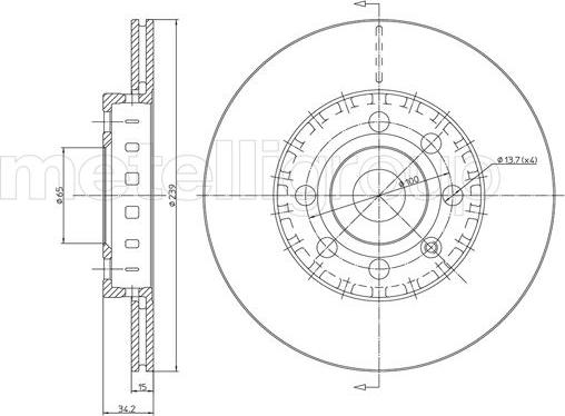 Cifam 800-526 - Brake Disc autospares.lv