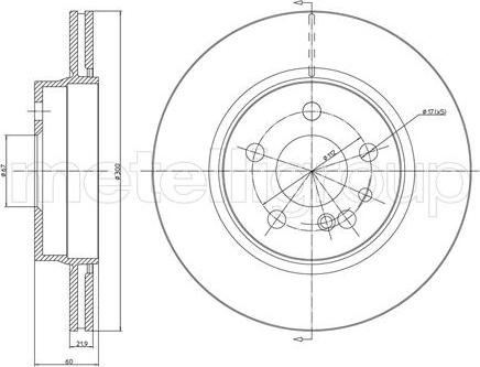 Cifam 800-521 - Brake Disc autospares.lv