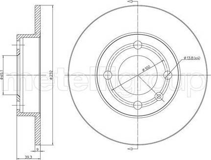 Cifam 800-528 - Brake Disc autospares.lv