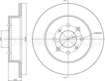 Cifam 800-579C - Brake Disc autospares.lv