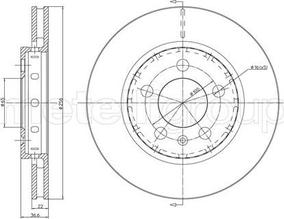 Cifam 800-695C - Brake Disc autospares.lv