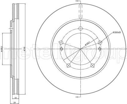 Cifam 800-697 - Brake Disc autospares.lv