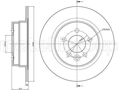 Cifam 800-644 - Brake Disc autospares.lv