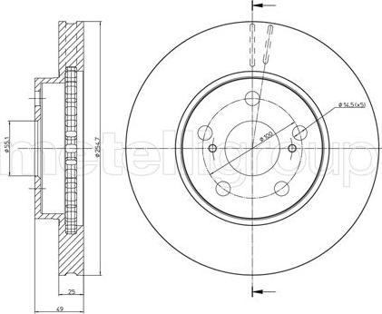 Cifam 800-646C - Brake Disc autospares.lv