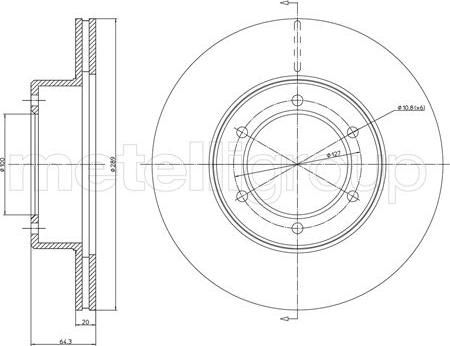 Cifam 800-642 - Brake Disc autospares.lv