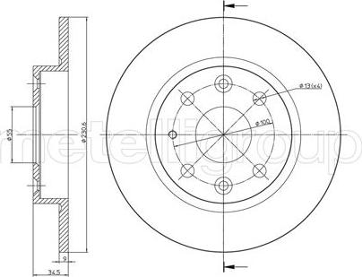 Cifam 800-664 - Brake Disc autospares.lv