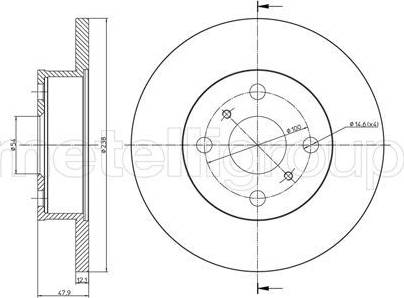 Cifam 800-662 - Brake Disc autospares.lv