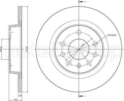 Cifam 800-609C - Brake Disc autospares.lv