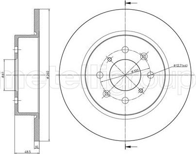 Cifam 800-612C - Brake Disc autospares.lv