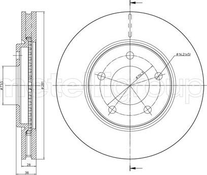 Cifam 800-689C - Brake Disc autospares.lv