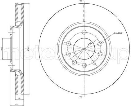 Cifam 800-681C - Brake Disc autospares.lv