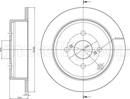 Cifam 800-634C - Brake Disc autospares.lv