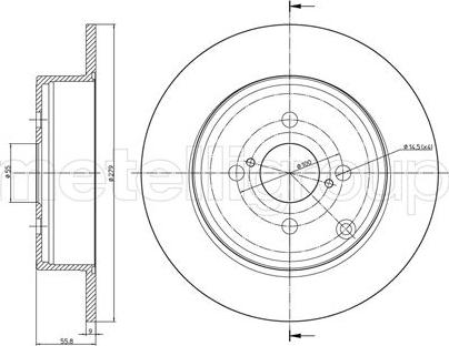 Cifam 800-635C - Brake Disc autospares.lv