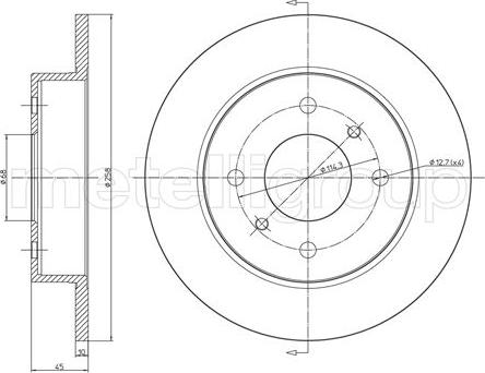 Cifam 800-633 - Brake Disc autospares.lv