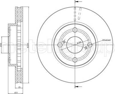 Cifam 800-637 - Brake Disc autospares.lv