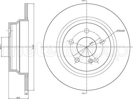 Cifam 800-624C - Brake Disc autospares.lv