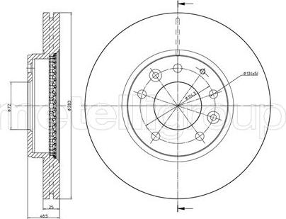 Cifam 800-621C - Brake Disc autospares.lv