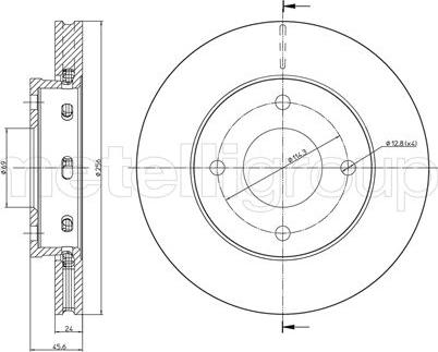 Cifam 800-623C - Brake Disc autospares.lv