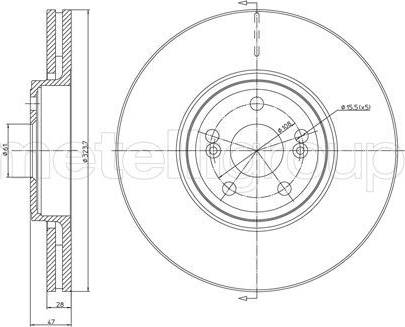 Cifam 800-674C - Brake Disc autospares.lv