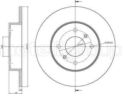 Cifam 800-672 - Brake Disc autospares.lv