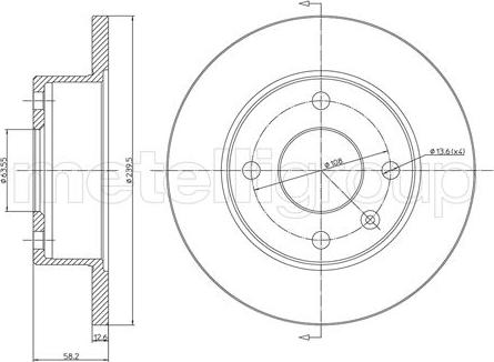 Cifam 800-098 - Brake Disc autospares.lv