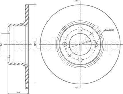 Cifam 800-043 - Brake Disc autospares.lv