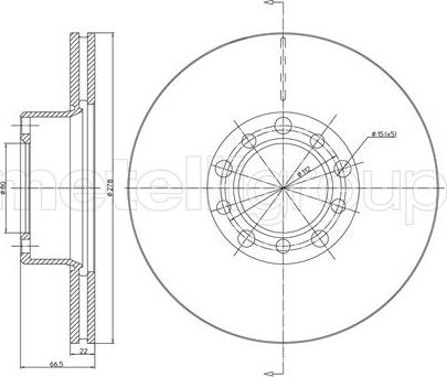 Cifam 800-047 - Brake Disc autospares.lv