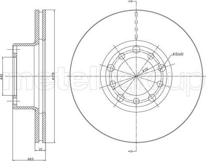 Cifam 800-086 - Brake Disc autospares.lv