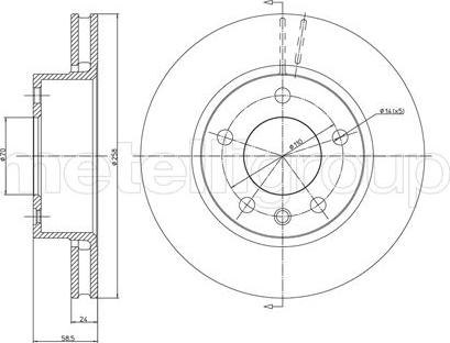 Cifam 800-194 - Brake Disc autospares.lv