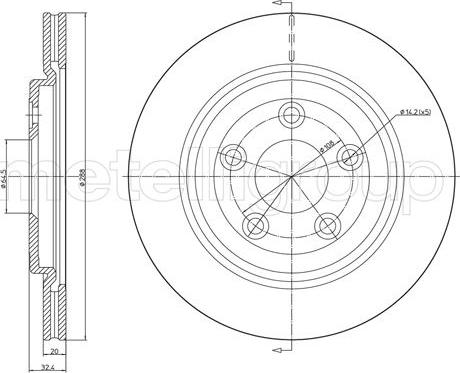 Cifam 800-1492C - Brake Disc autospares.lv