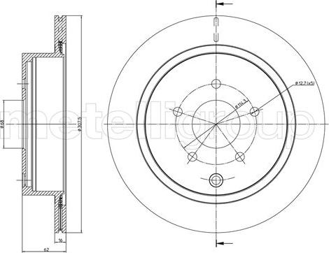 Cifam 800-1406C - Brake Disc autospares.lv