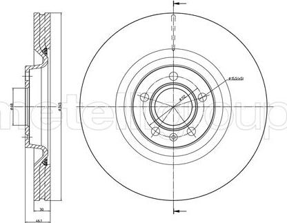 Cifam 800-1400C - Brake Disc autospares.lv