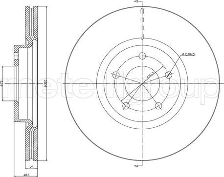 Cifam 800-1417C - Brake Disc autospares.lv