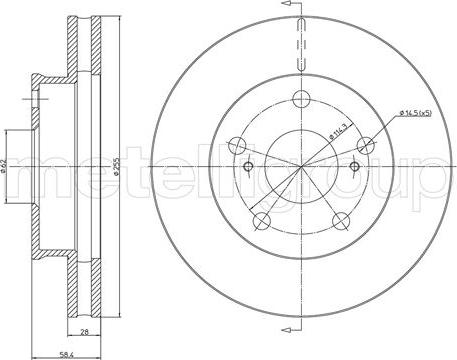 Cifam 800-1481C - Brake Disc autospares.lv