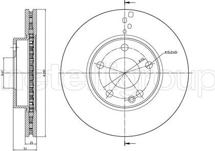 Cifam 800-1438C - Brake Disc autospares.lv