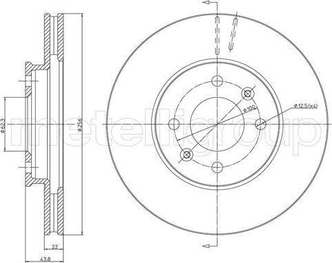 Cifam 800-1479C - Brake Disc autospares.lv