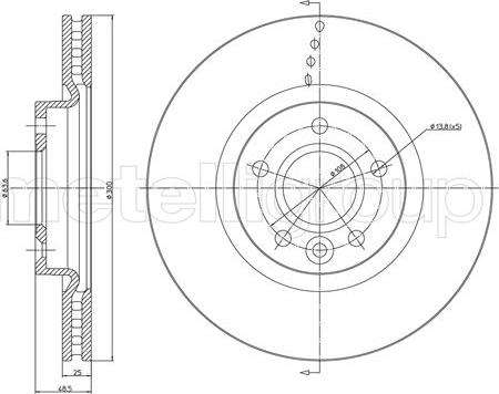 Cifam 800-1476C - Brake Disc autospares.lv