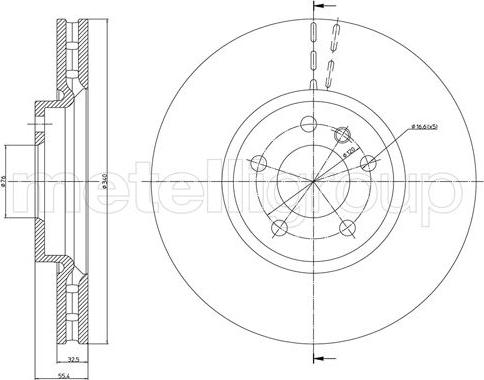 Cifam 800-1470C - Brake Disc autospares.lv