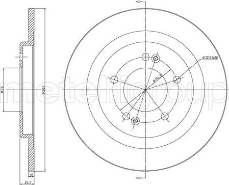 Cifam 800-1472C - Brake Disc autospares.lv