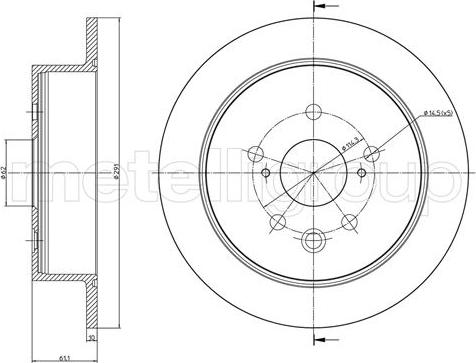 Braxis AE0612 - Brake Disc autospares.lv