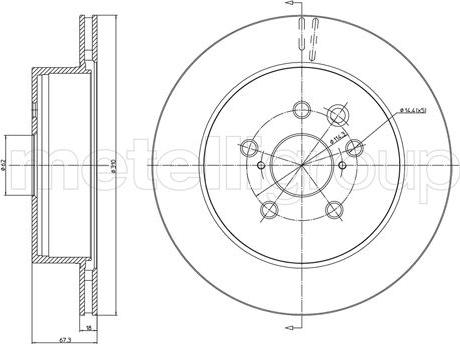 Cifam 800-1541C - Brake Disc autospares.lv