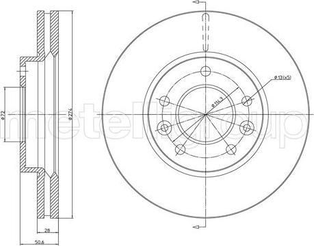 Cifam 800-1554C - Brake Disc autospares.lv