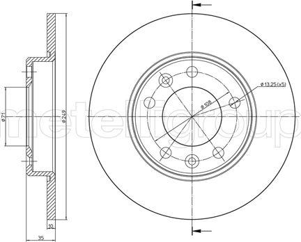 Cifam 800-1509C - Brake Disc autospares.lv