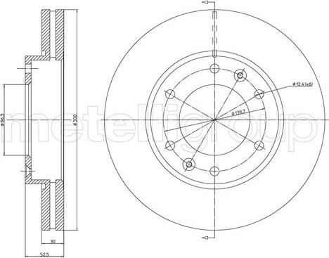 Cifam 800-1503 - Brake Disc autospares.lv