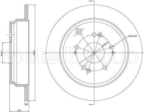 DJ Parts BD2093 - Brake Disc autospares.lv