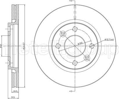 Cifam 800-151 - Brake Disc autospares.lv