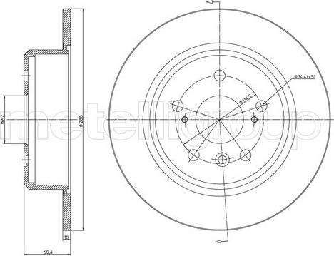 Cifam 800-1586C - Brake Disc autospares.lv