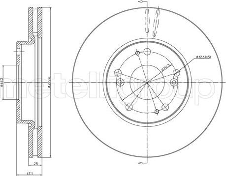 Cifam 800-1536C - Brake Disc autospares.lv